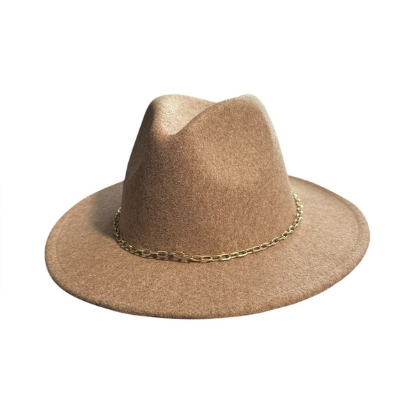 Anthropologie Tan Fedora Hat - Picture 3 of 9